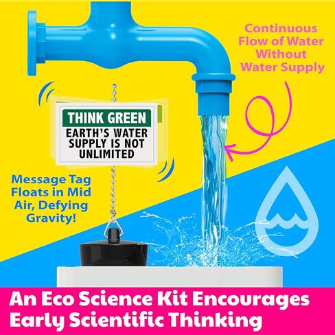 4M Magic Water Tap - Educational Water Pump Kit for Kids Ages 8+ - Create a Floating Water Tap with Fun Science Experiments in Kuwait