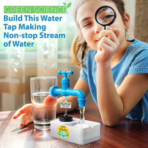 4M Magic Water Tap - Educational Water Pump Kit for Kids Ages 8+ - Create a Floating Water Tap with Fun Science Experiments in Kuwait