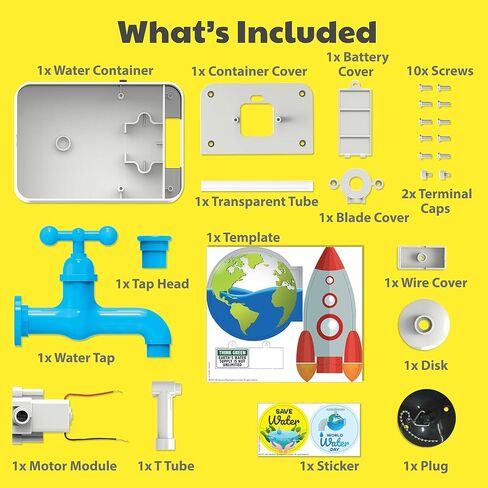 4M Magic Water Tap - Educational Water Pump Kit for Kids Ages 8+ - Create a Floating Water Tap with Fun Science Experiments in Kuwait