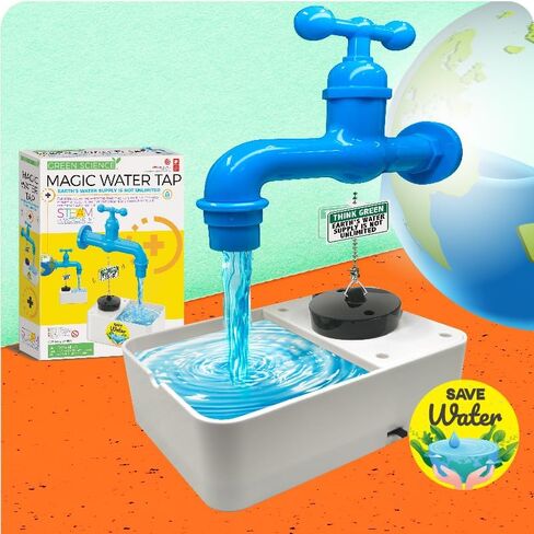 4M Magic Water Tap - Educational Water Pump Kit for Kids Ages 8+ - Create a Floating Water Tap with Fun Science Experiments in Kuwait