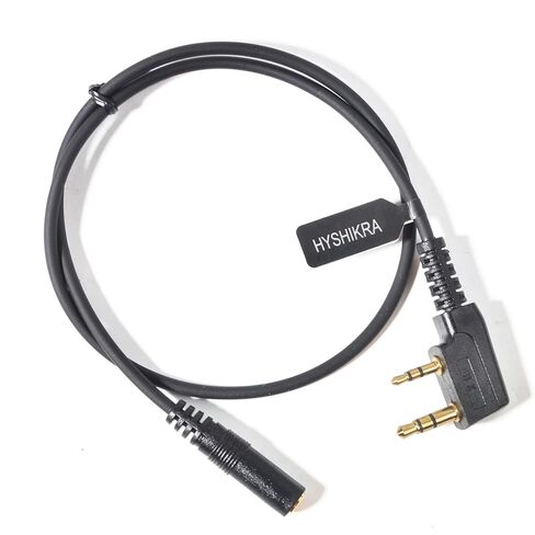 Universal Ham Radio Earpiece Adapter Cable, 2 Pin K Type to 3.5mm Female Headset Line Compatible with UV-5R Kenwood Retevis Quangsheng UV-K5 UV-K6 Walkie-Talkie in Saudi Arabia