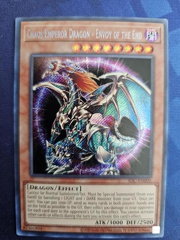 Chaos Emperor Dragon - Envoy of The End - IOC-EN000 - Invasion of Chaos (25th Anniversary Edition) - Secret Rare in Kuwait