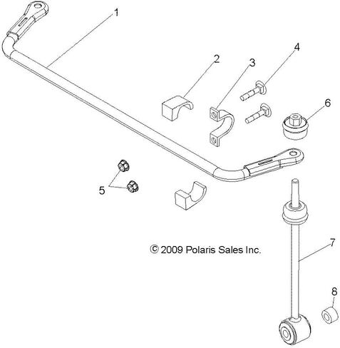 Polaris Ranger Stabilizer Bar Weld, 1 in x .083 mb, Genuine OEM Part 1016353-458, Qty 1 in Kuwait