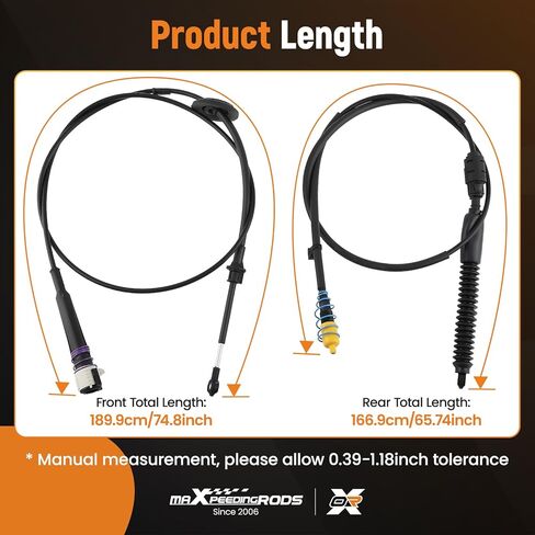 كابل نقل تروس ناقل الحركة maxpeedingrods لسيارة شيفروليه سيلفرادو 1500 2500 3500 1999-2007، GMC Sierra 1500 2500 3500 1999-2007 مجموعة كابل ناقل الحركة الأوتوماتيكي 12477640 in Kuwait