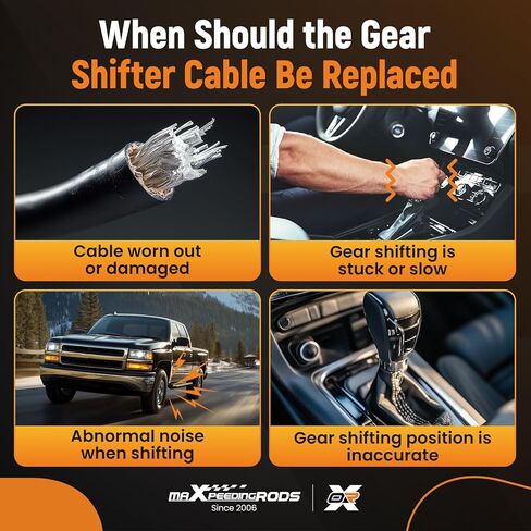 كابل نقل تروس ناقل الحركة maxpeedingrods لسيارة شيفروليه سيلفرادو 1500 2500 3500 1999-2007، GMC Sierra 1500 2500 3500 1999-2007 مجموعة كابل ناقل الحركة الأوتوماتيكي 12477640 in Kuwait