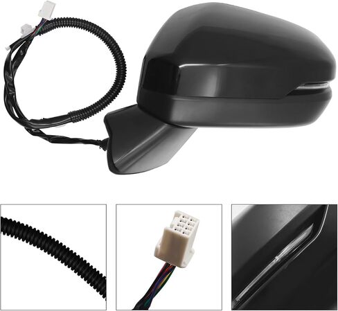 76258-3W0-A41 8 Pins Left Driver Side Door Mirror Assembly fits for Honda HR-V EX-L/LX/SPORT 2023-2025 W/Blind Spot Heated Turn Signal Light 76258-3W0-A43 (Driver Side Door Mirror) in Saudi Arabia