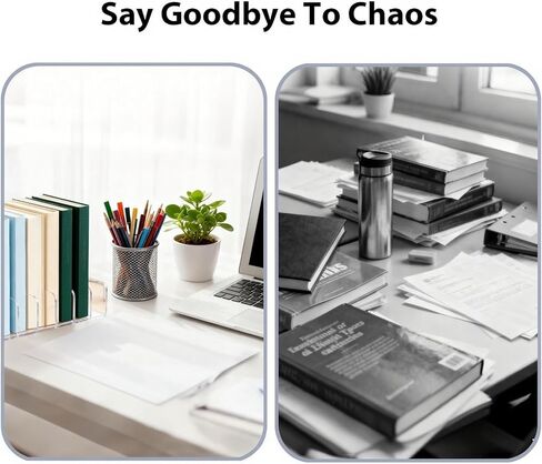 2 Pcs Acrylic Clipboard Holder 7 Slots Clipboard Organizer Display Stand Storage Rack Document Typing Paper Stand Menu Display Receipt Holder for Classroom Office School Teacher No Assembly Required in Saudi Arabia