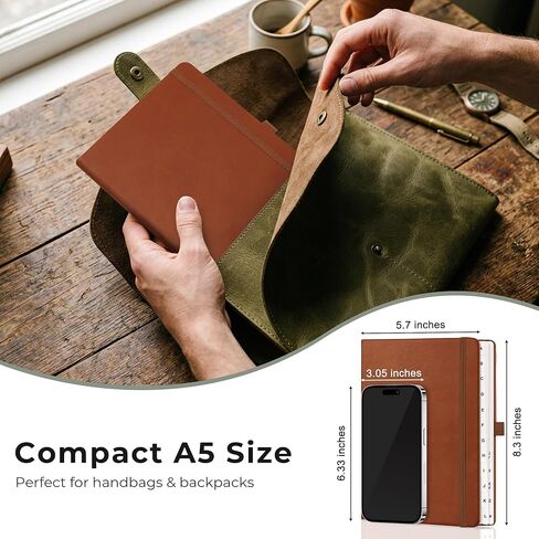 Password Books for Seniors with Alphabetical Tabs, 5.7" x 8.3" Hardcover Address and Password Organizer for Internet Address Website Login, Password Keeper Book for Home Office (Brown) in Saudi Arabia