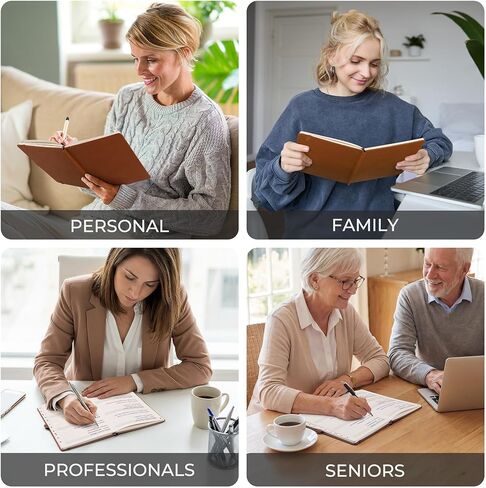 Password Books for Seniors with Alphabetical Tabs, 5.7" x 8.3" Hardcover Address and Password Organizer for Internet Address Website Login, Password Keeper Book for Home Office (Brown) in Saudi Arabia