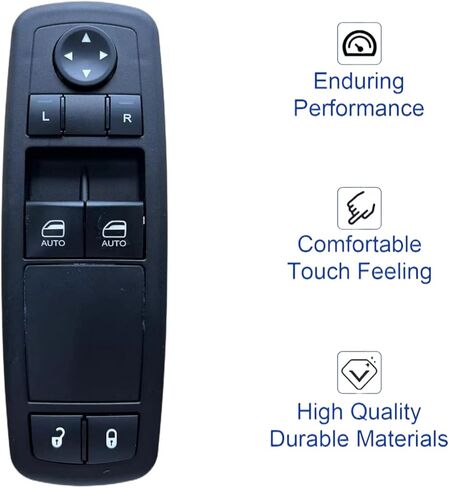 Power Window Master Switch Compatible with Dodge Ram 1500 2500 3500 2009 2010 2011 2012 Replace OE# 4602881AD Front Left Driver Side in Kuwait