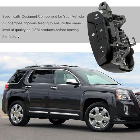 Steering Wheel Cruise Control Switch D1957E Fit for Chevy 2007-2013 Silverado Suburban Tahoe Avalanche GMC Sierra Yukon Denali 2008-2009 Cadillac Escalade, Replace 15819309 in Saudi Arabia