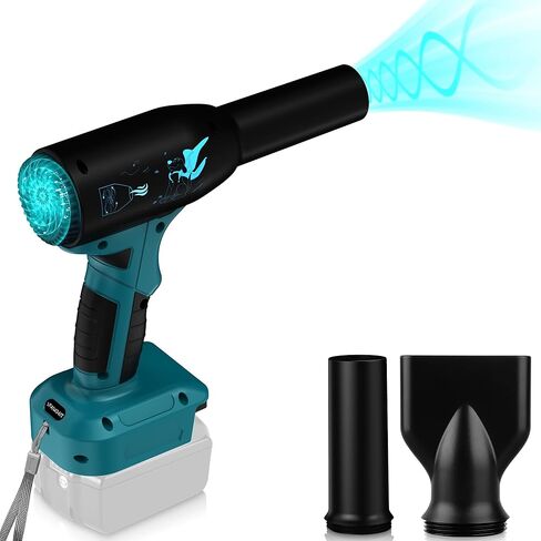 طائرة صغيرة صغيرة منفاخ MINI ملاءمة لبطارية Makita 18V - Super Jet Fan Blower 400G سرعة الرياح - 500W CAN DUSTER AIR CAN - منفاخ هواء قابل لإعادة الشحن - منفاخ صغير صغير مع 3 سرعات قابلة للتعديل in Kuwait
