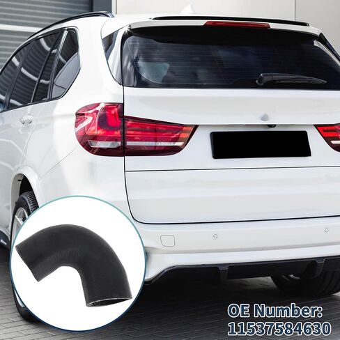 خرطوم المبرد خرطوم السخان No.11537584630 لسيارات BMW X5 2011-2013 لسيارات BMW X6 2011-2014 المطاط الأسود 1 قطعة أنبوب تبريد المحرك ختم جيد in Kuwait