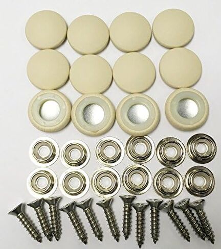 Set of 12 Dura Snap Upholstery Buttons #30 French Vanilla Vinyl in Saudi Arabia
