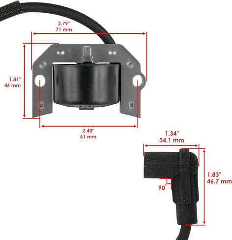 Caltric Ignition Coil Compatible with John Deere Z445 Z465 EZTrak FH721V-AS37 Engine MIA11064 in Kuwait