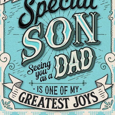 Prime Greetings Father's Day Card For Son, Made in America, Thick Card Stock with Premium Envelope Packaged in a Reusable Presentation Mailer, Eco-Friendly, 5in x 7.75in in Kuwait