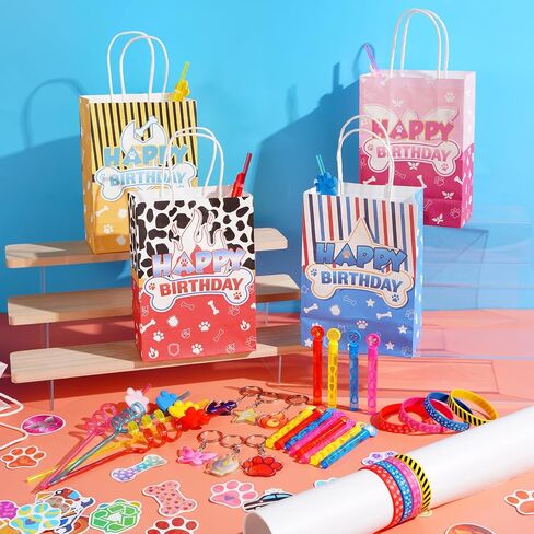 Vanblue 110 Pcs Dog Paw Party Favors Paw Print Birthday Decorations for Kids, Treasure Box Goodie Bag Fillers,Blue Puppy Party Supplies Pinata Stuffers,Classroom Rewards Prizes Gifts in Saudi Arabia