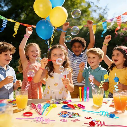 Vanblue 110 Pcs Dog Paw Party Favors Paw Print Birthday Decorations for Kids, Treasure Box Goodie Bag Fillers,Blue Puppy Party Supplies Pinata Stuffers,Classroom Rewards Prizes Gifts in Saudi Arabia
