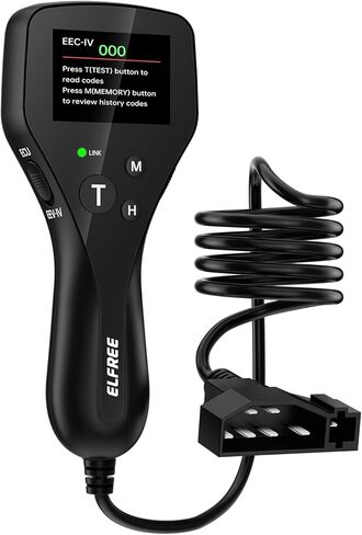 ELFREE OBD1 Scanner Compatible with Ford Lincoln Mercury 1981-1995, LCD Display Code Reader with Definitions, Plug and Play OBD1 Scann Tool, Reinforced Pins, 9FT Cable in Saudi Arabia