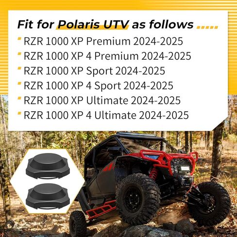 M MATI 2Pcs Center Hub Wheel Cap for Polaris RZR 1000 XP Premium Sport Ultimate 2024-2025 1525221-655 1525221-705 in Kuwait