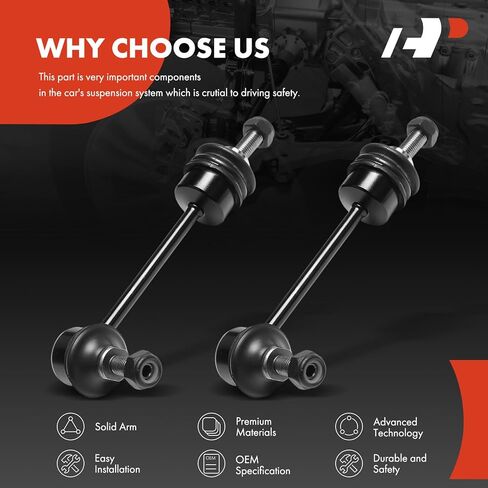 A-Premium 2 x Rear Sway Bar Links Stabilizer Bar Links, Compatible with Tesla Model S 2012-2021 in Kuwait