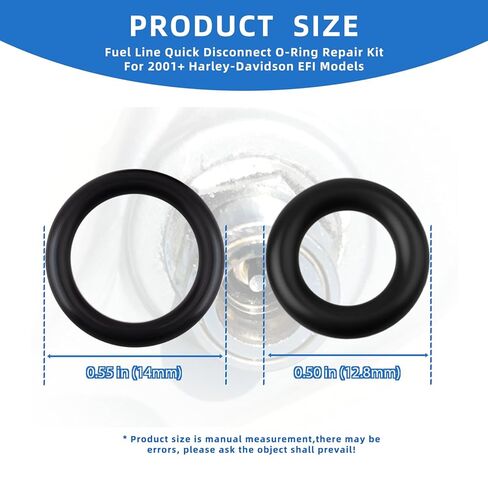 Fuel Line Quick Disconnect Viton O-Ring Repair Kit Compatible with Delphi Equipped Harley Davidson 2001+,for Fuel Line Quick Disconnect/Stop Leaks 2 Sets (4 O-Rings) in Saudi Arabia