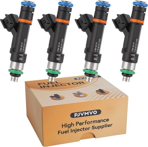 حاقن الوقود Duratec 2.0، متوافق مع/Ford Focus 2.0L 2008-2011، Transit Connect 2010-2013، Fusion C-Max Hybrid 2013-2017 |4 فتحات| |مجموعة من 4| in Kuwait