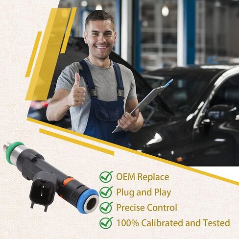 حاقن الوقود Duratec 2.0، متوافق مع/Ford Focus 2.0L 2008-2011، Transit Connect 2010-2013، Fusion C-Max Hybrid 2013-2017 |4 فتحات| |مجموعة من 4| in Kuwait