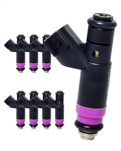 8-Count Fuel Injector Compatible with Dodge Durango 2004-2009, Ram 1500/2500/3500 2004-2008, Chrysler Aspen 2007-2008 - V8 5.7L - Replacement for FJ482 RL032713AB 53032713AA 53032713AB FI11367S in Saudi Arabia