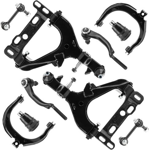 Front Lower & Upper Control Arm w/Ball Joint for Buick Rainier Chevy Trailblazer GMC Envoy Isuzu Ascender 04-07, SAAB 9-7X 05-07, Driver & Passenger Side, 10Pcs Suspension Kit K620467 K620468 K640294 in Kuwait