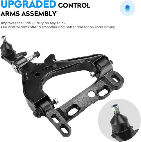 Front Lower & Upper Control Arm w/Ball Joint for Buick Rainier Chevy Trailblazer GMC Envoy Isuzu Ascender 04-07, SAAB 9-7X 05-07, Driver & Passenger Side, 10Pcs Suspension Kit K620467 K620468 K640294 in Kuwait