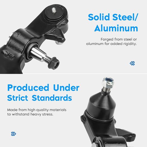 Front Lower & Upper Control Arm w/Ball Joint for Buick Rainier Chevy Trailblazer GMC Envoy Isuzu Ascender 04-07, SAAB 9-7X 05-07, Driver & Passenger Side, 10Pcs Suspension Kit K620467 K620468 K640294 in Kuwait
