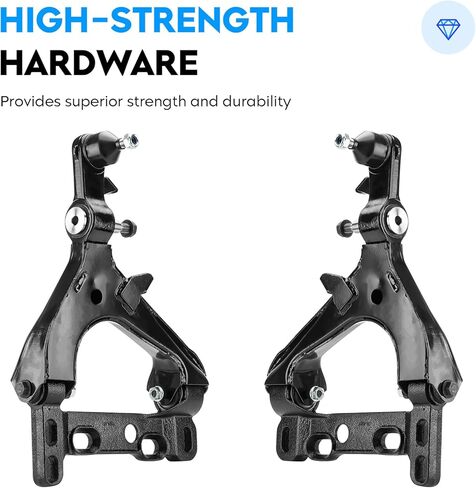 Front Lower & Upper Control Arm w/Ball Joint for Buick Rainier Chevy Trailblazer GMC Envoy Isuzu Ascender 04-07, SAAB 9-7X 05-07, Driver & Passenger Side, 10Pcs Suspension Kit K620467 K620468 K640294 in Kuwait