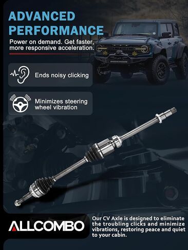 ALLCOMBO [Automatic Transmission] CV Axle Front for 2012 2013 2014 2015 2016 2017 Toyota Camry Replacement, Driver and Passenger Side SB-8301 SB-8299 in Kuwait