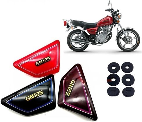 Motorcycle Styling Right & Left Frame Side Covers Panels for Suzuki GN 125 GN125 Parts Parts(Black) in Saudi Arabia
