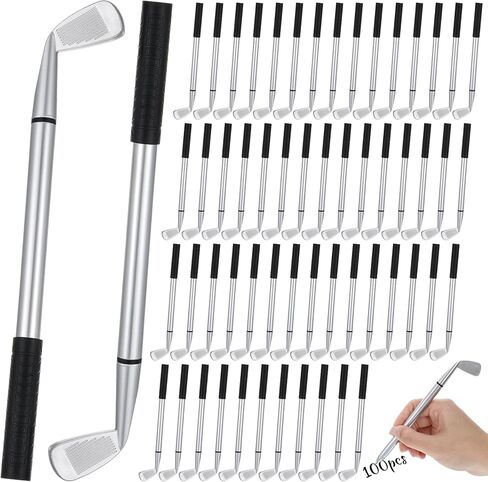100 Pcs Golf Ballpoint Pen, Funny Sports Golfing Club Props 1.0mm Black Gel Ink Pens for Students, Coworkers, Office, School, Party Favors in Saudi Arabia