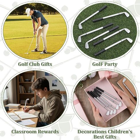 100 Pcs Golf Ballpoint Pen, Funny Sports Golfing Club Props 1.0mm Black Gel Ink Pens for Students, Coworkers, Office, School, Party Favors in Saudi Arabia