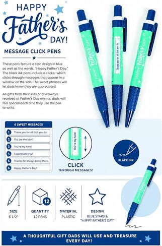 Fun Express Father’s Day Message Pens - 12 Pc in Kuwait