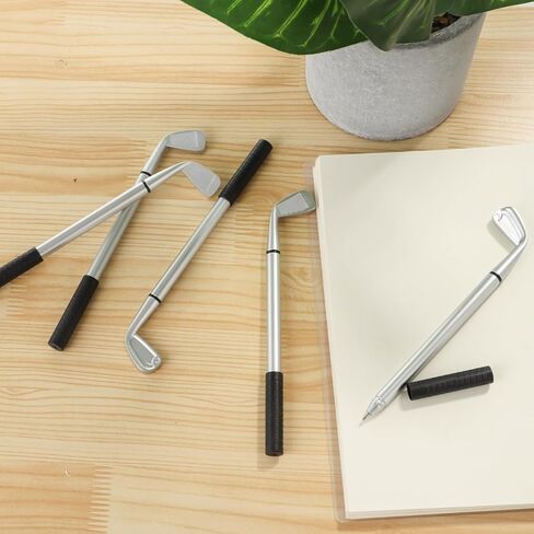 Lnrueg 50 Pcs Golf Ballpoint Pens, Bulk Mini Golf Club Ballpoint Pens 1.0 mm, Decorative Golf Pens for School, Office, Souvenirs, Golfing Club Props, Funny Sports Writing Pens. Black Ink in Kuwait