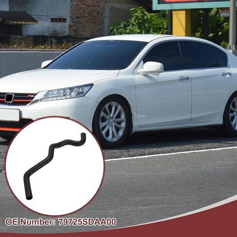 1 قطعة خرطوم سخان HVAC لـ Acura TSX 2.4L 2004-2008 لهوندا أكورد 2.4L 2003-2007 مخرج مياه مبرد المحرك رقم 79725SDAA00 مطاط أسود in Kuwait