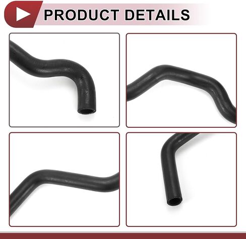 1 قطعة خرطوم سخان HVAC لـ Acura TSX 2.4L 2004-2008 لهوندا أكورد 2.4L 2003-2007 مخرج مياه مبرد المحرك رقم 79725SDAA00 مطاط أسود in Kuwait