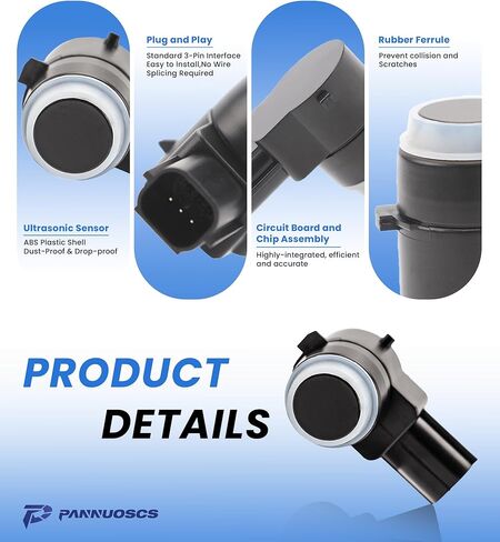 PDC Parking Assist Sensor Compatible with 2009-2020 Dodge Challenger Journey Ram 1500 2500 3500 Nitro 2009-2015 Jeep Commander Liberty Grand Cherokee Replaces 1EW63TZZAA 25980282 in Kuwait