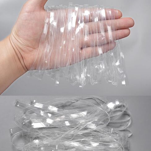 Rubber Bands 5inx0.2in 190Pcs Clear Rubber Band for Balloon Arch Elastic Tying Bands Rubber Bands for Office Crafts Transparent TPU Rubberband Clear Elastic for Home Office Crafts in Saudi Arabia