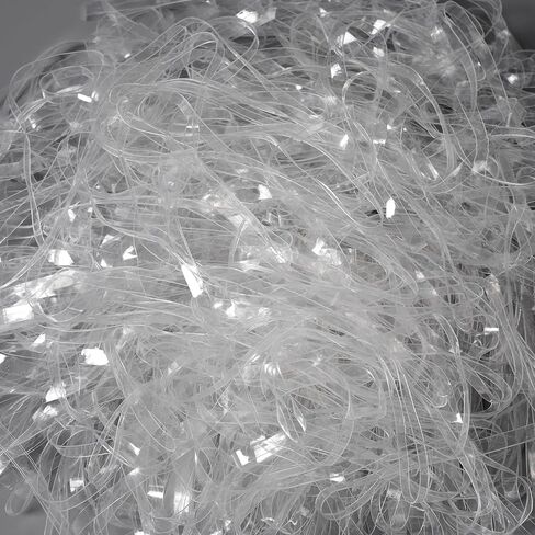 Rubber Bands 5inx0.2in 190Pcs Clear Rubber Band for Balloon Arch Elastic Tying Bands Rubber Bands for Office Crafts Transparent TPU Rubberband Clear Elastic for Home Office Crafts in Saudi Arabia