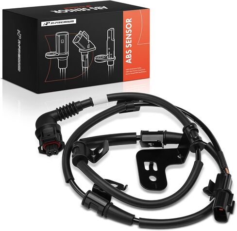 A-Premium Front Left ABS Wheel Speed Sensor Compatible with Hyundai & Genesis Models - Genesis 2014-2015, G80 2017-2020, RWD in Kuwait