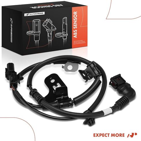 A-Premium Front Left ABS Wheel Speed Sensor Compatible with Hyundai & Genesis Models - Genesis 2014-2015, G80 2017-2020, RWD in Kuwait