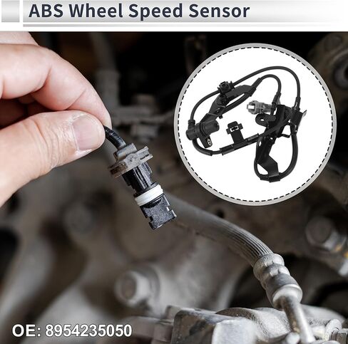 Front Right ABS Wheel Speed Sensor for Toyota 4Runner 1996-2002, for Toyota Tacoma 1997-2004 ABS Sensor Anti-lock Braking System Sensor 8954235050 in Kuwait