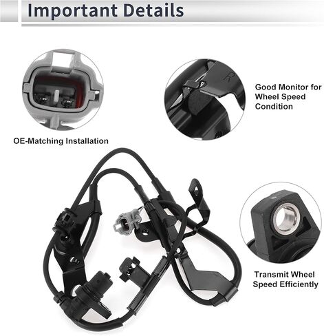 Front Right ABS Wheel Speed Sensor for Toyota 4Runner 1996-2002, for Toyota Tacoma 1997-2004 ABS Sensor Anti-lock Braking System Sensor 8954235050 in Kuwait