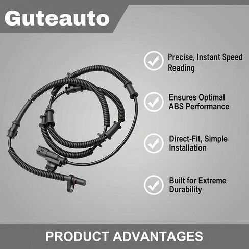 Rear Left Right ABS Wheel Speed Sensor for Chrysler Town & Country 2012-2016 for Dodge Grand Caravan 2012-2020 for Ram C/V 2012-2015 3.6L | OE Replacement 68127990AB, 68127990AC | 2 Pack in Kuwait