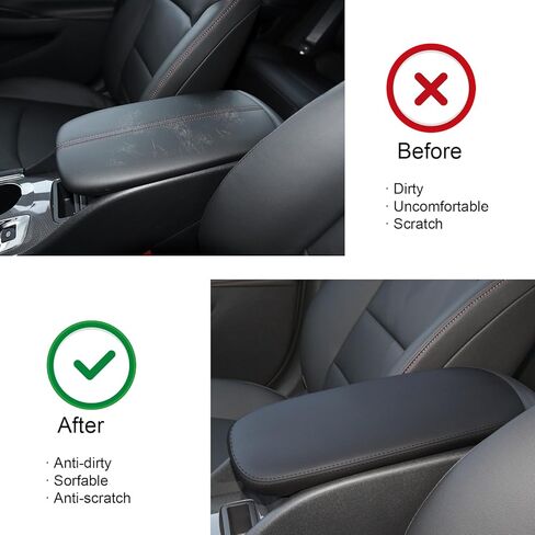 Armrest Cover for Chevrolet Malibu 2015-2025(Black),Center Console Cover for 2015 2016 2017 2018 2019 2020 2021 2022 2023 2024 2025 Chevrolet Malibu Accessories in Saudi Arabia